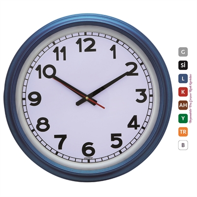 Plastik Çerçeve Çemberli Duvar Saati 46 Cm